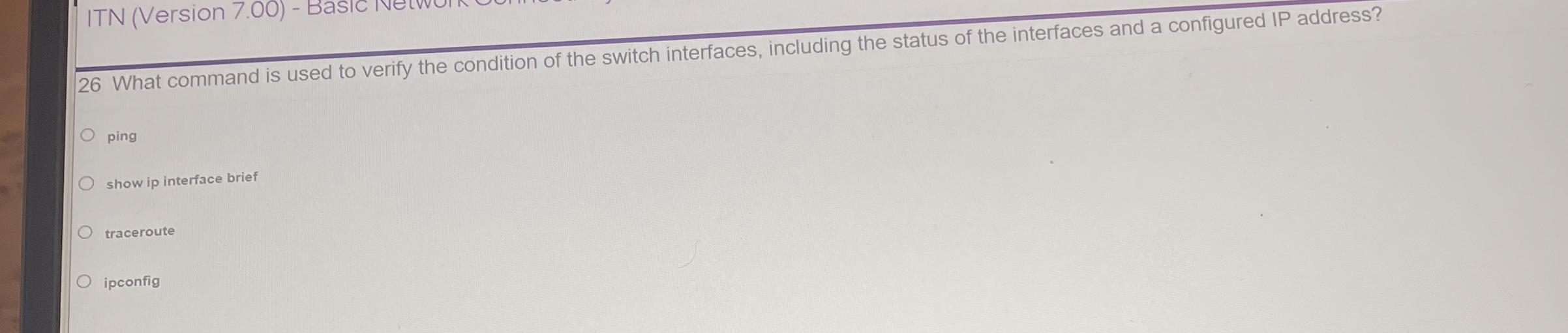 ITN ( Version 7 . 0 0 ) - BasIC Tvetvv 2 6 What