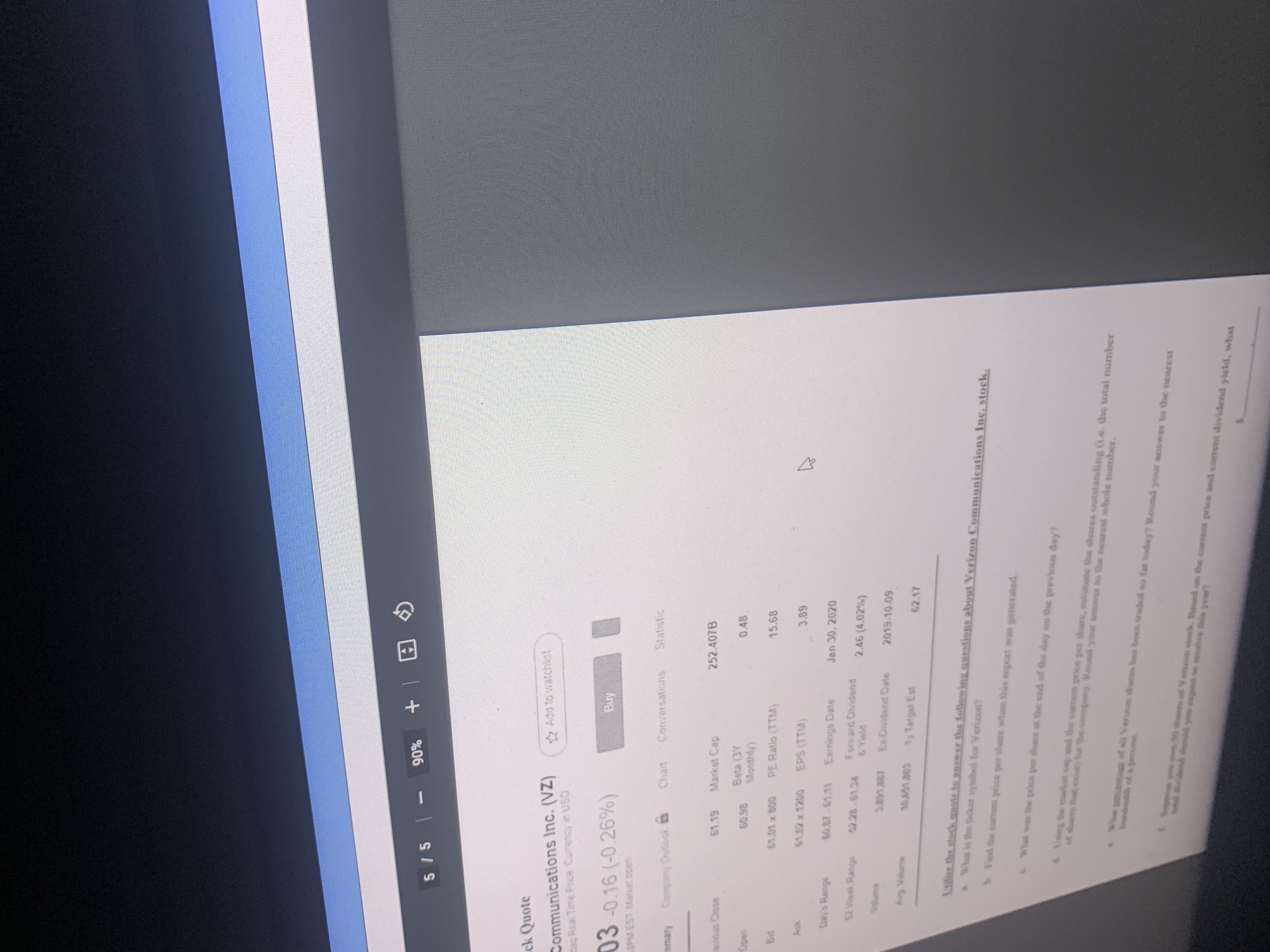 90% + 3 / 5 2018-2019, students graduating with a