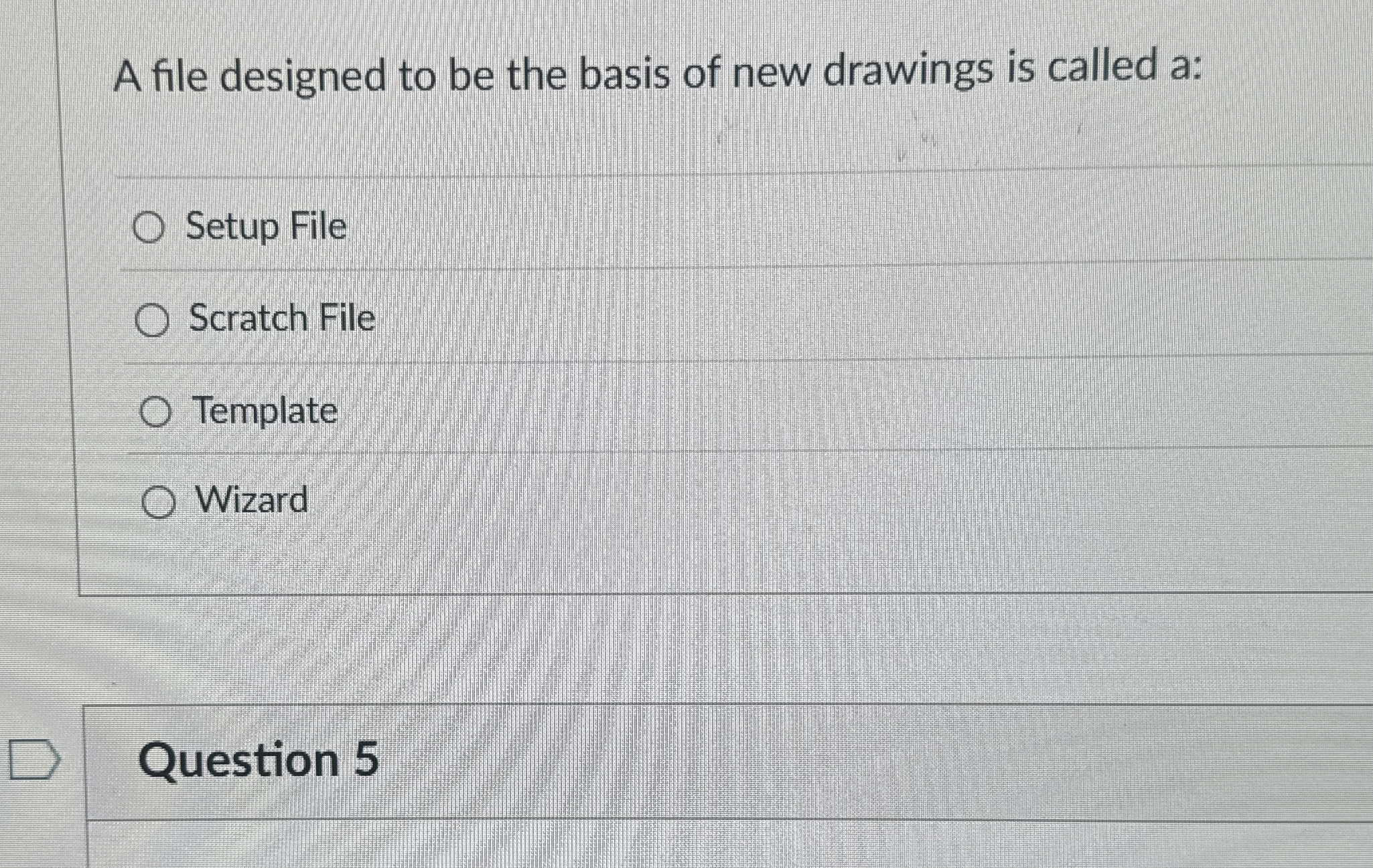 A file designed to be the basis of new drawings
