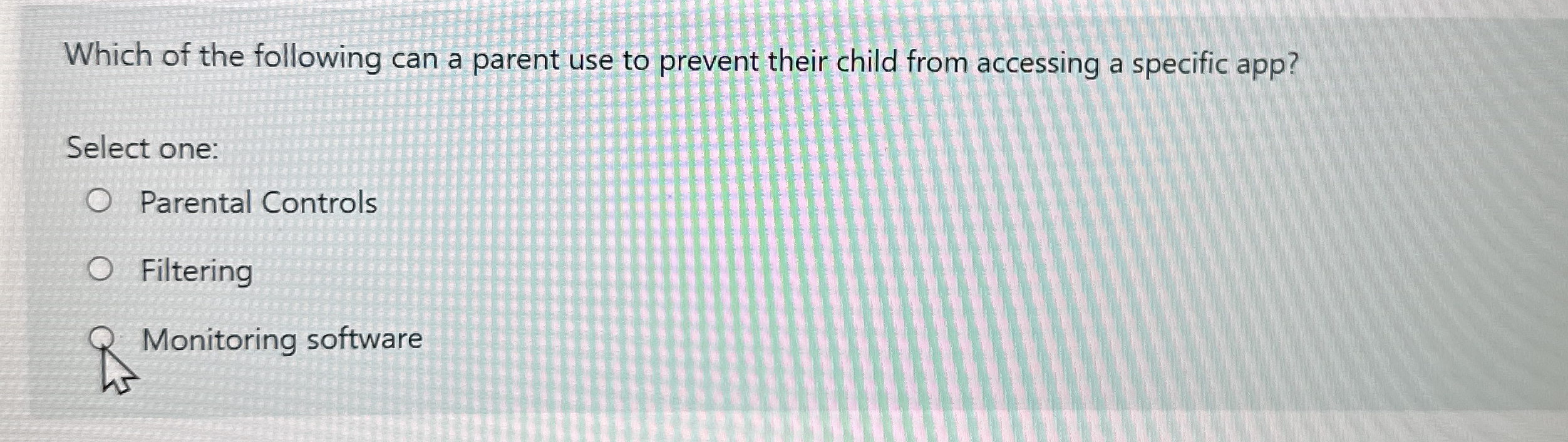 Which of the following can a parent use to