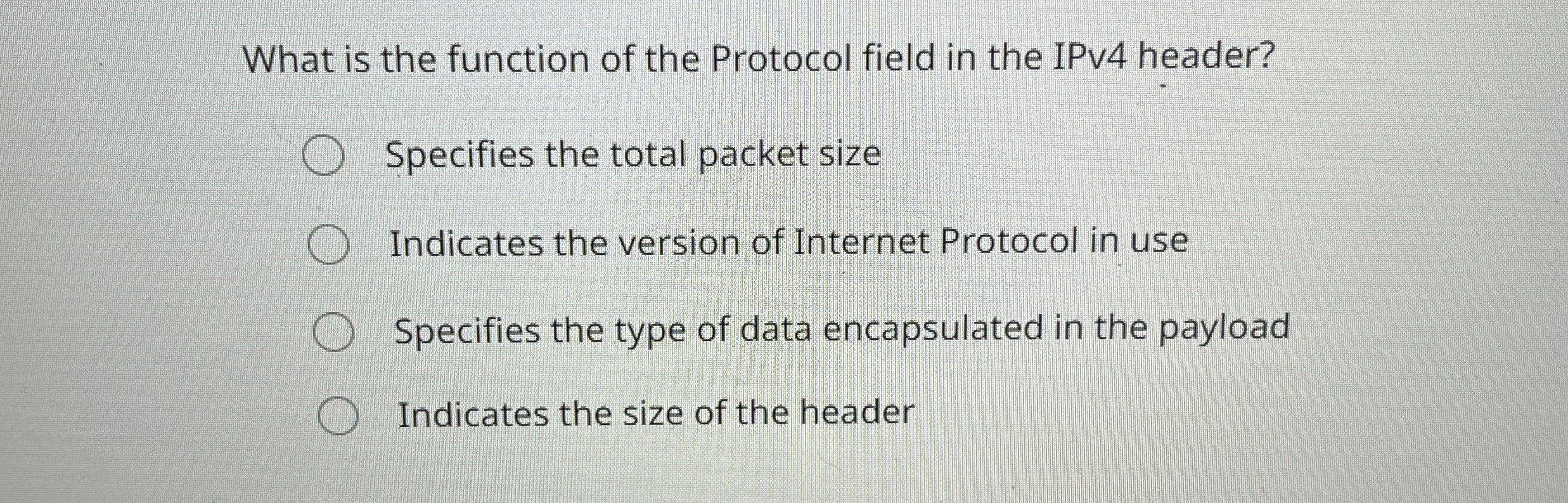 What is the function of the Protocol field in the