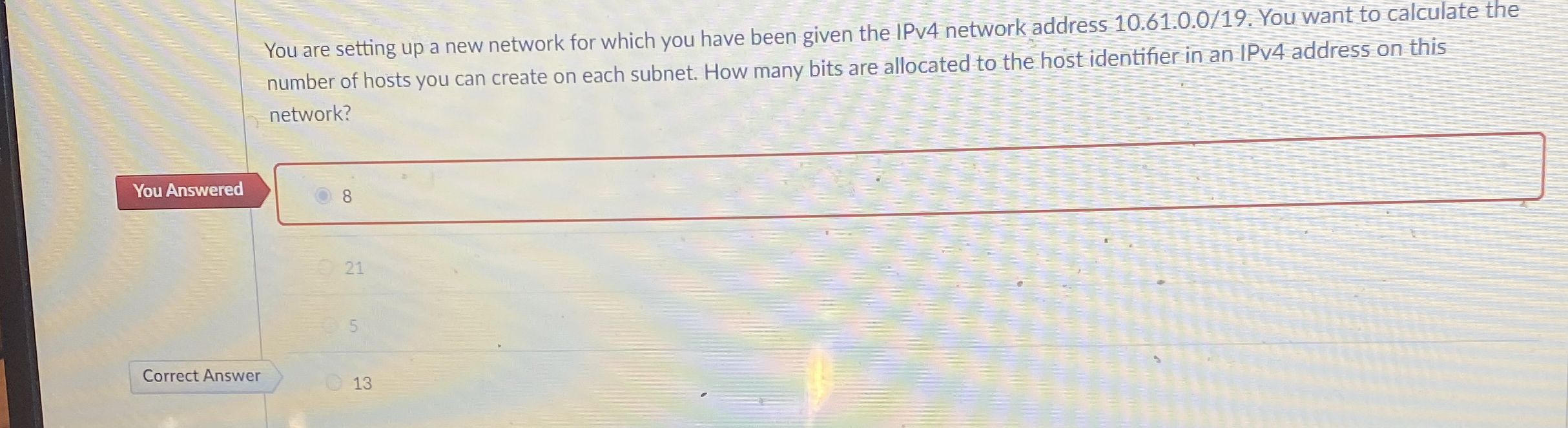 You are setting up a new network for which you