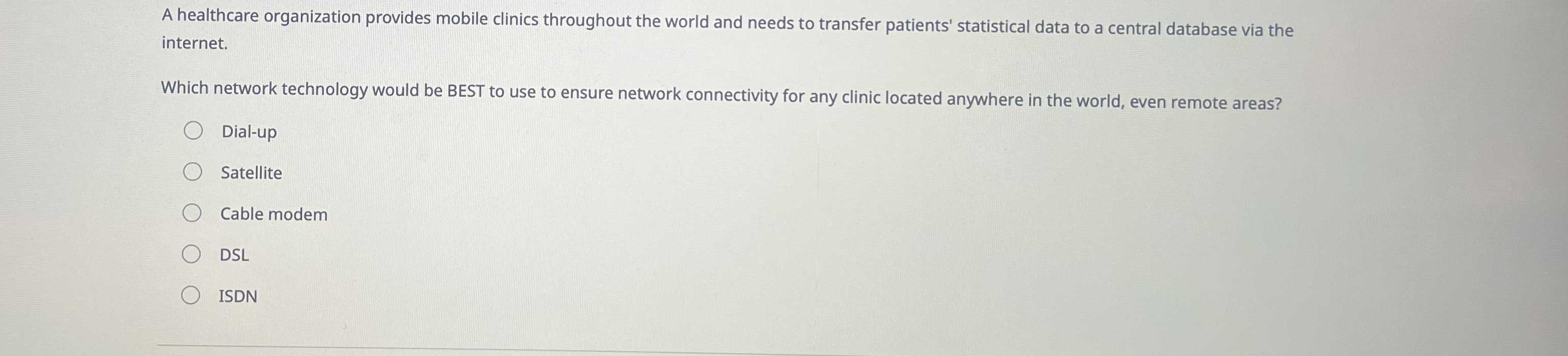 A healthcare organization provides mobile clinics