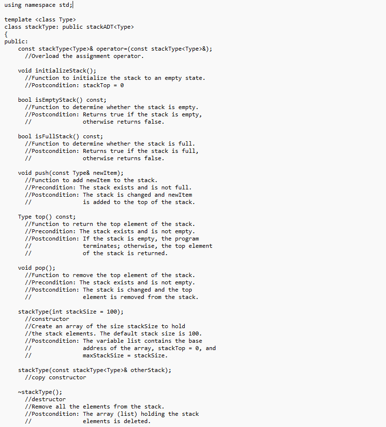 In c + + , using the provided class Requirement: