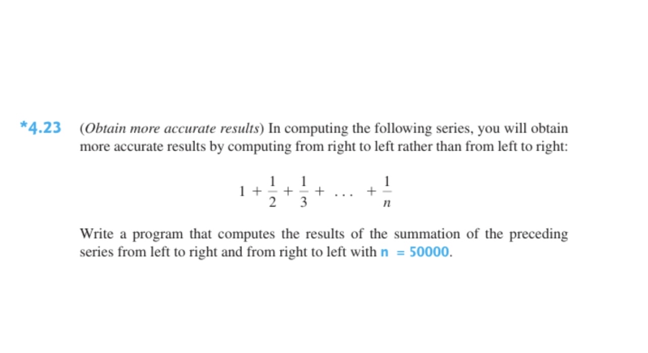 * 4 . 2 3 ( Obtain more accurate results ) In