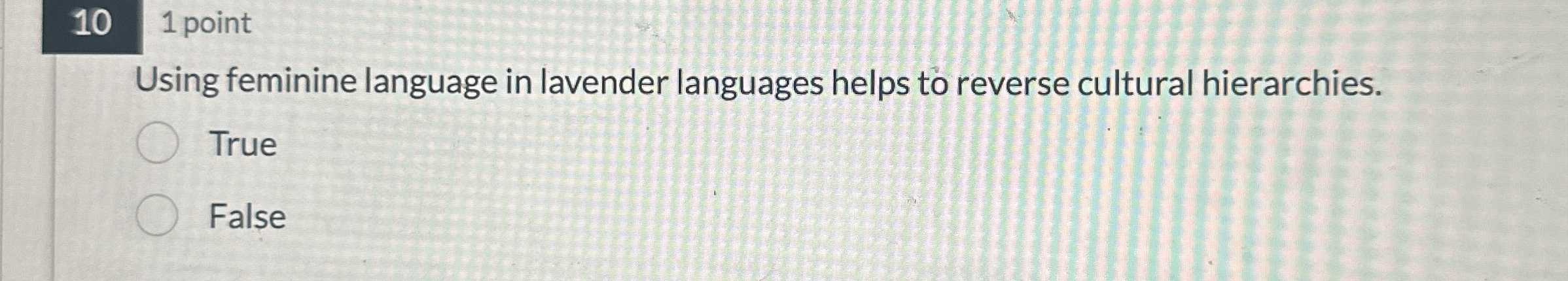 Using feminine language in lavender languages