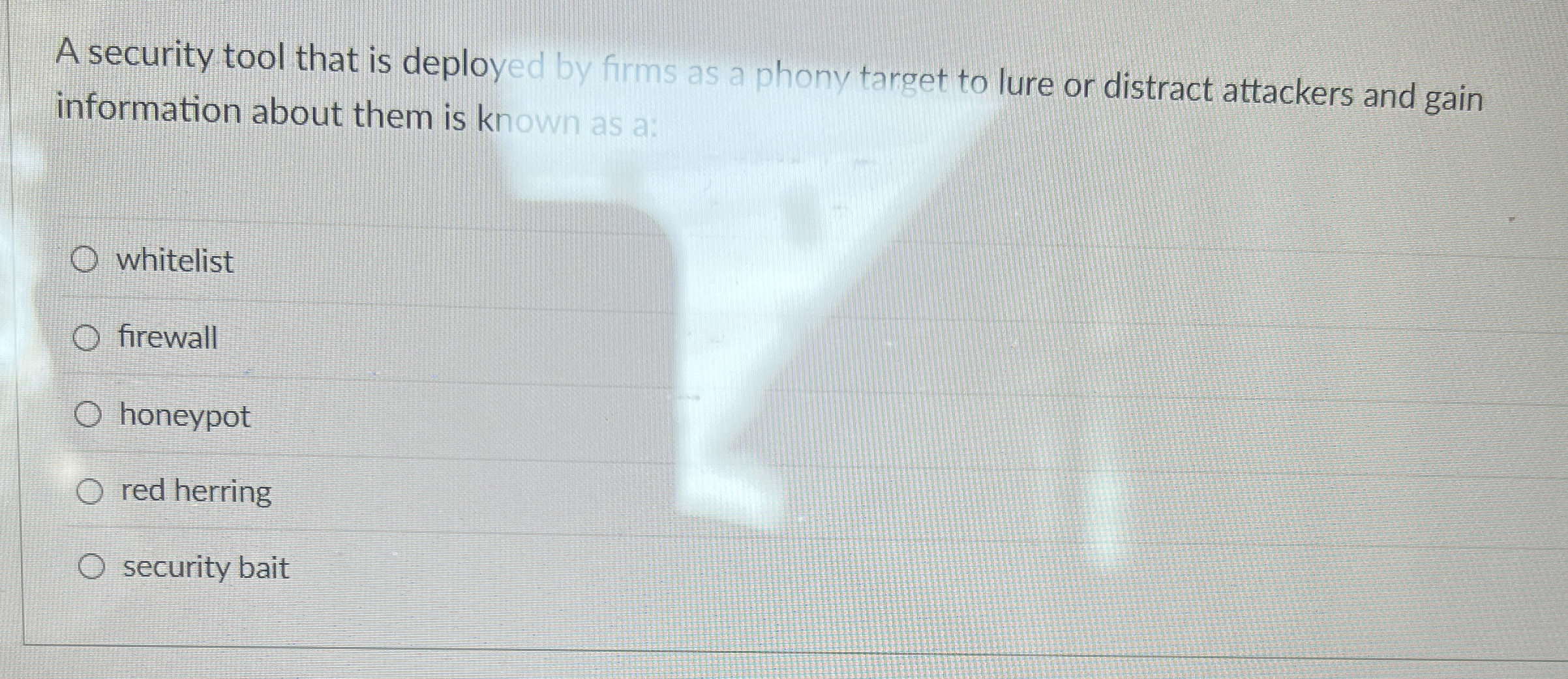 A security tool that is deployed by firms as a