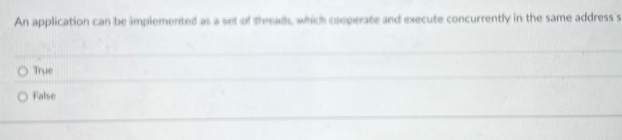 An application can be implemented as a set of