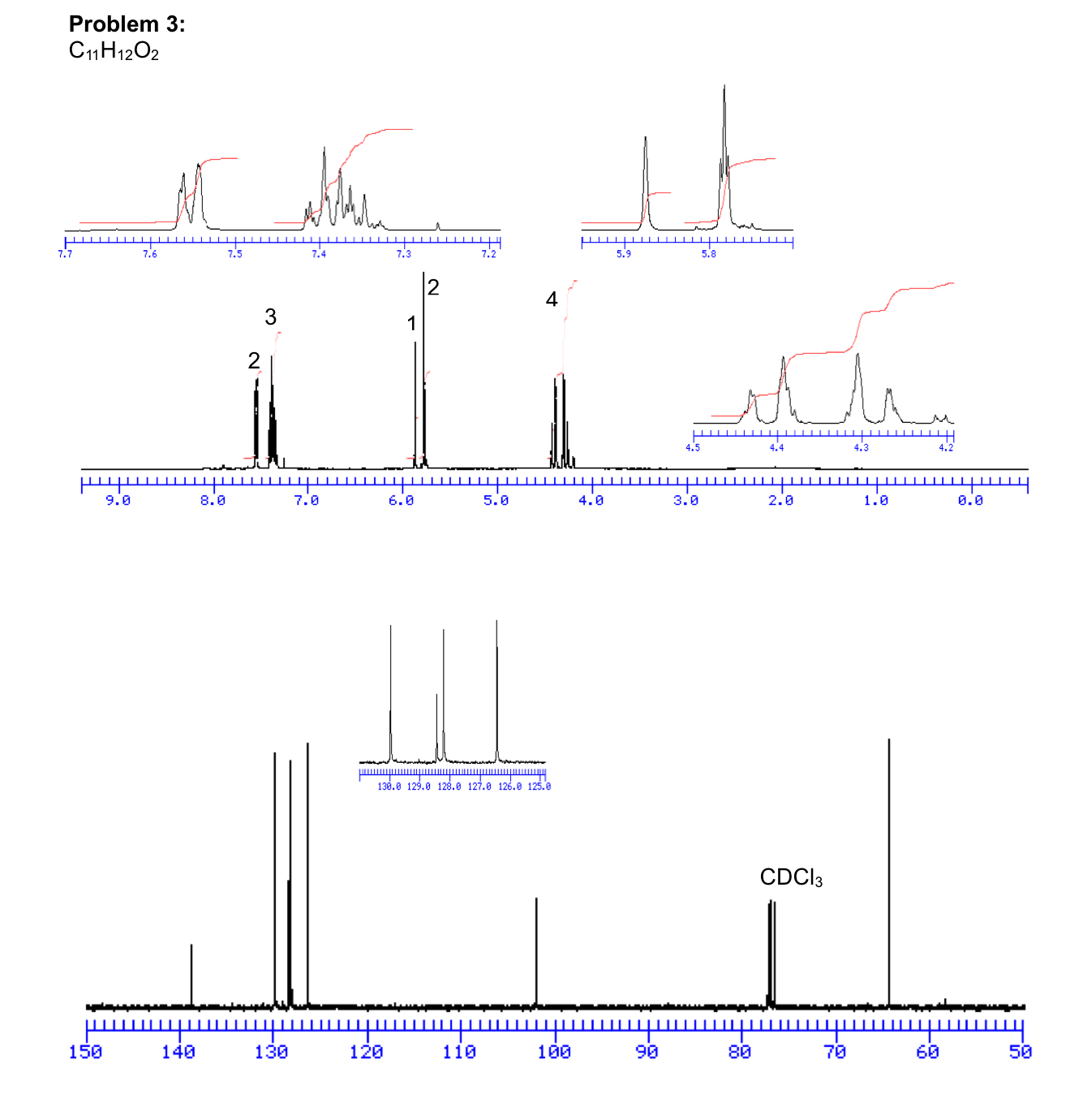 Problem 3 : C 1 1 H 1 2 O 2