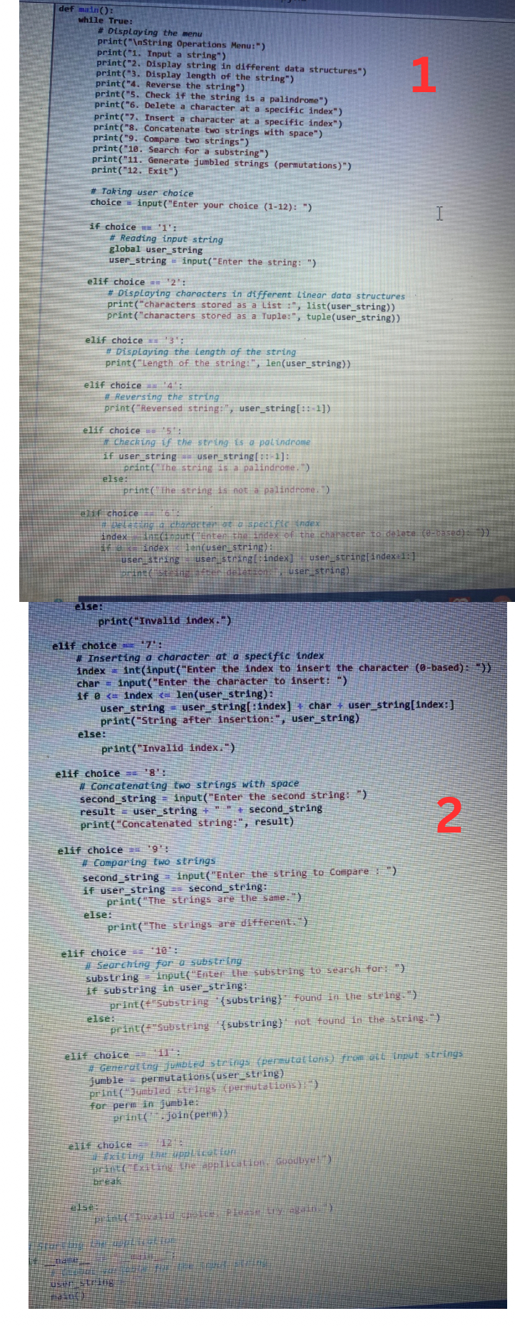 What is the explanation for each steps and codes?