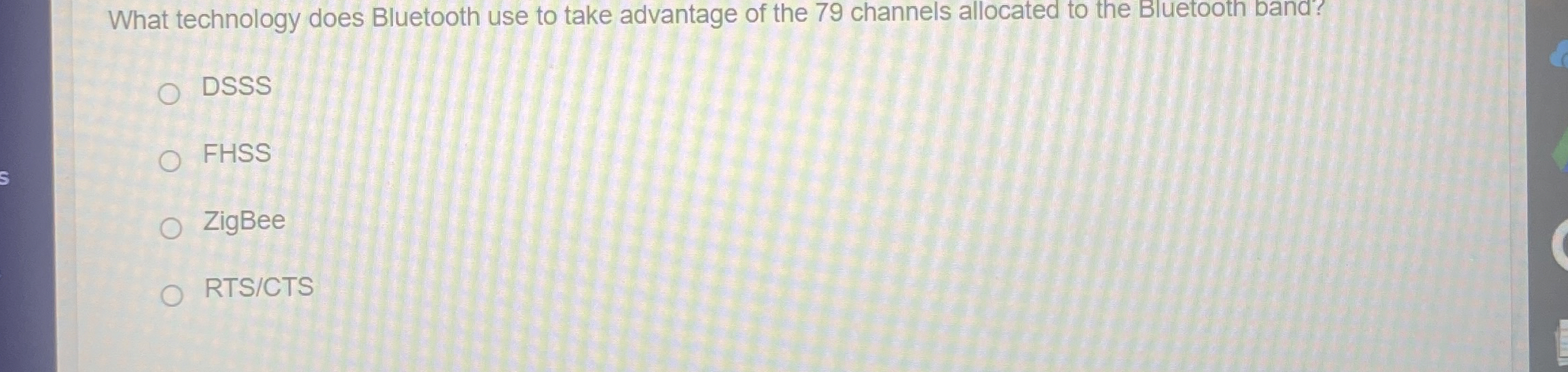 What technology does Bluetooth use to take