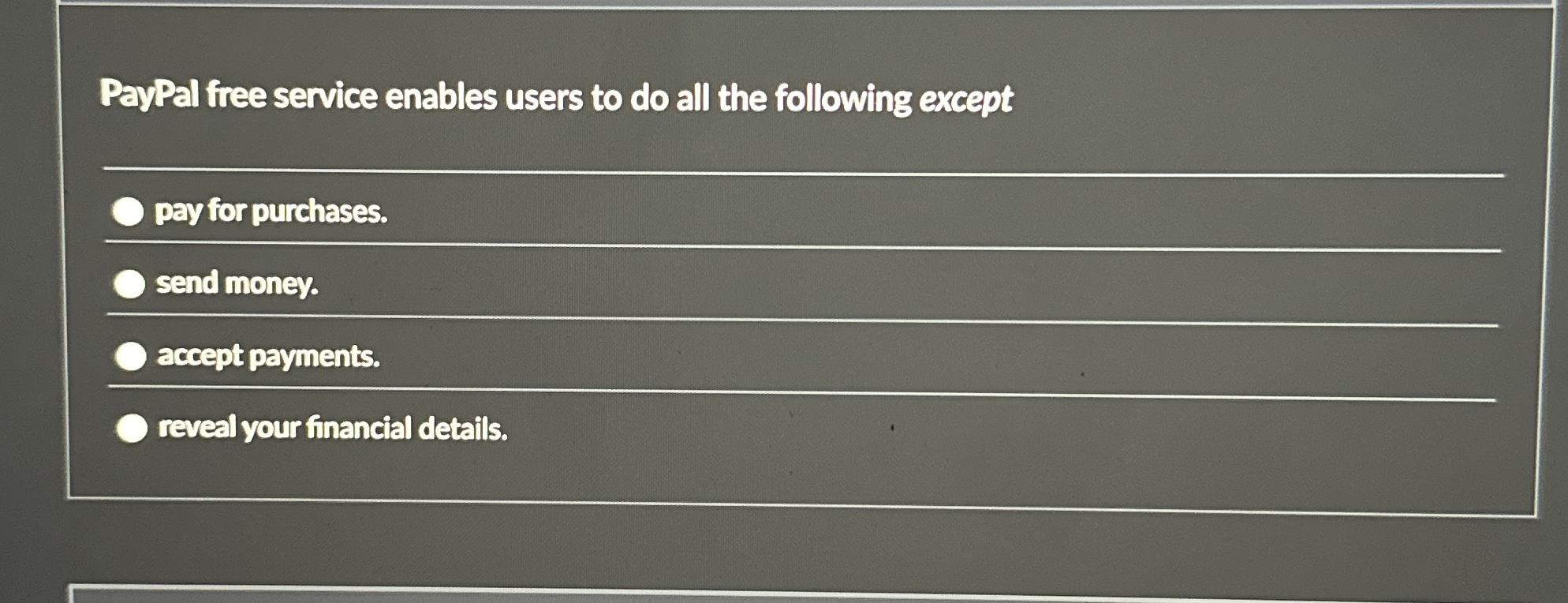 PayPal free service enables users to do all the