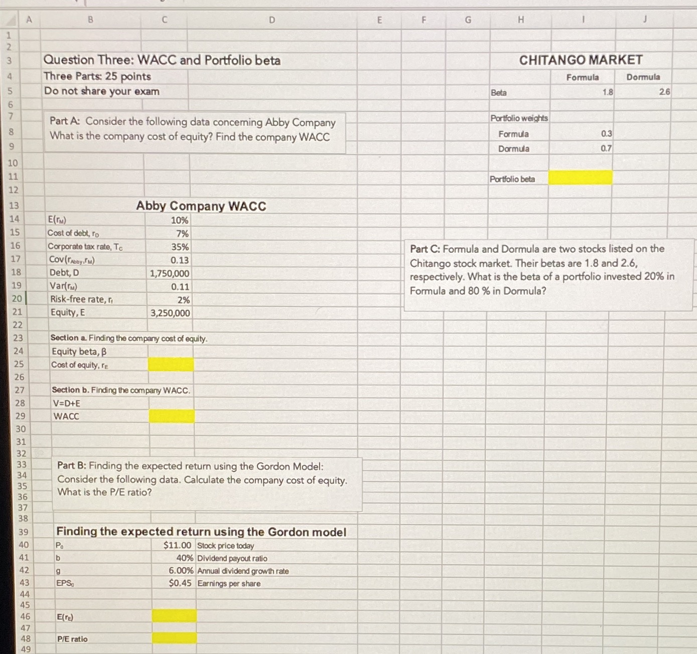 Please use the same format shown in the photo and