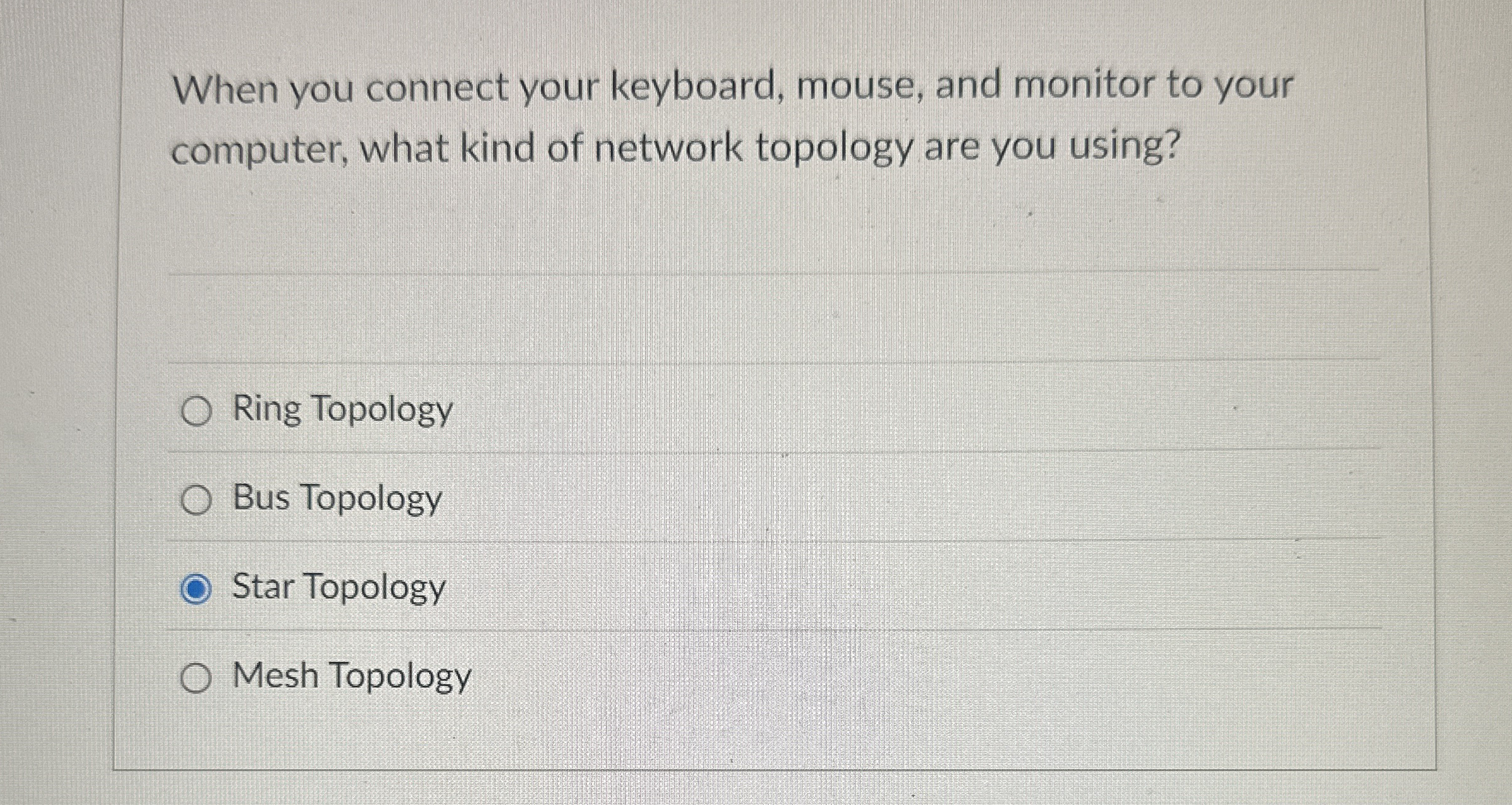 When you connect your keyboard, mouse, and