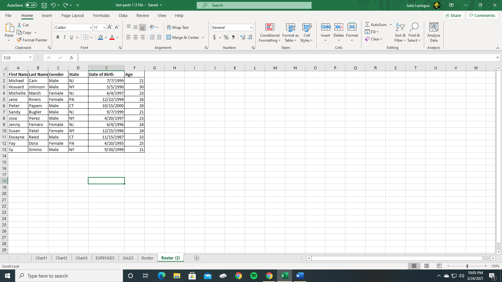 How do I make a Pivot Table that reports data