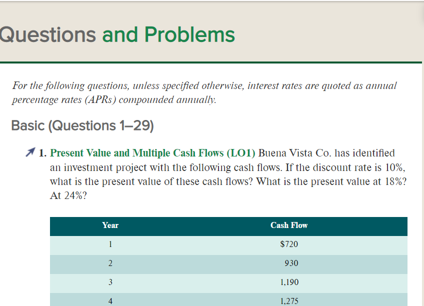 The questions are attached below. Questions and