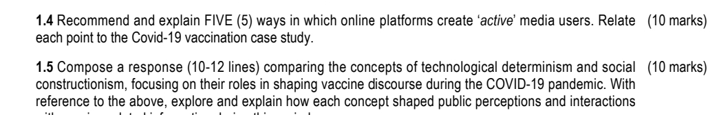 1 . 4 Recommend and explain FIVE ( 5 ) ways in