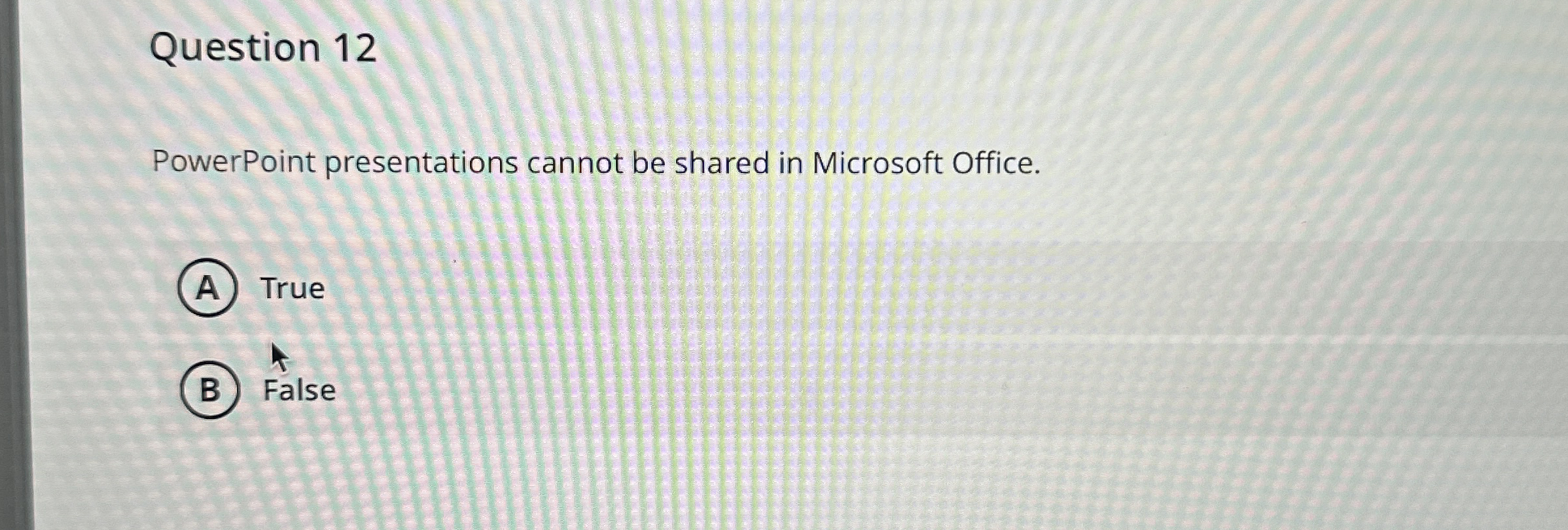 Question 1 2 PowerPoint presentations cannot be