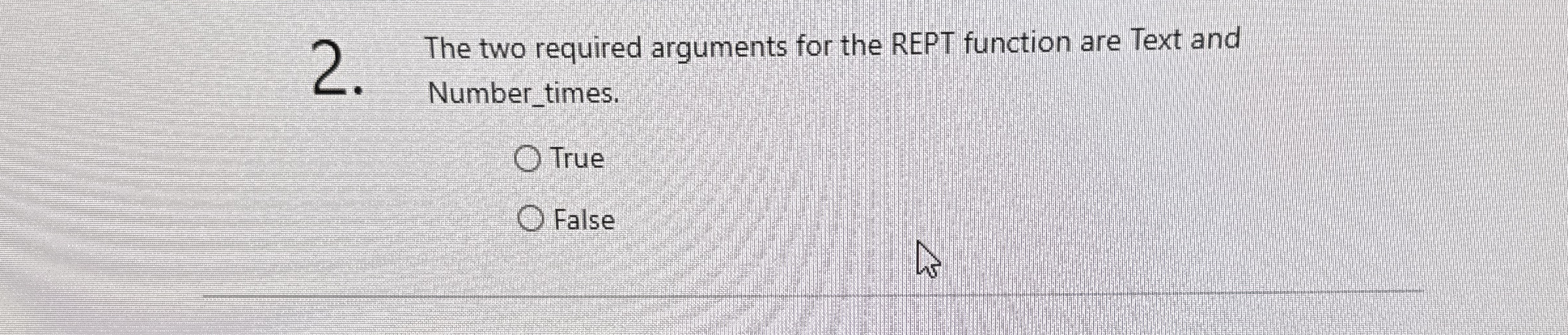 The two required arguments for the REPT function