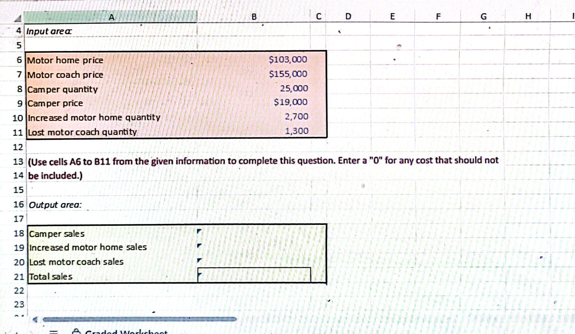 A B C D E F G H Input area 5 \ table [ [ Motor