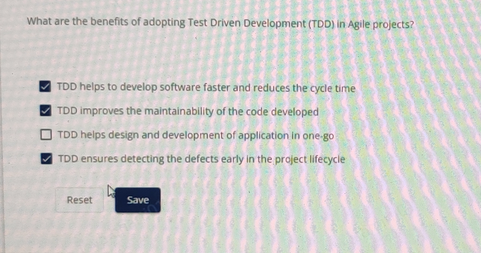 What are the benefits of adopting Test Driven