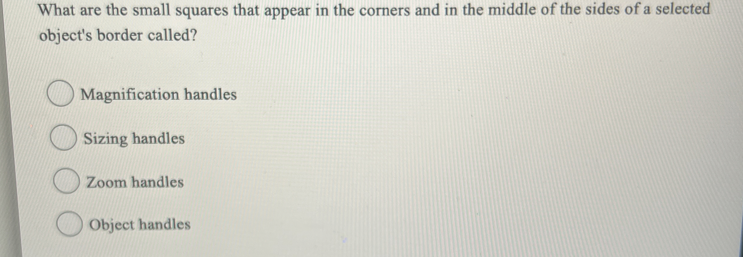 What are the small squares that appear in the