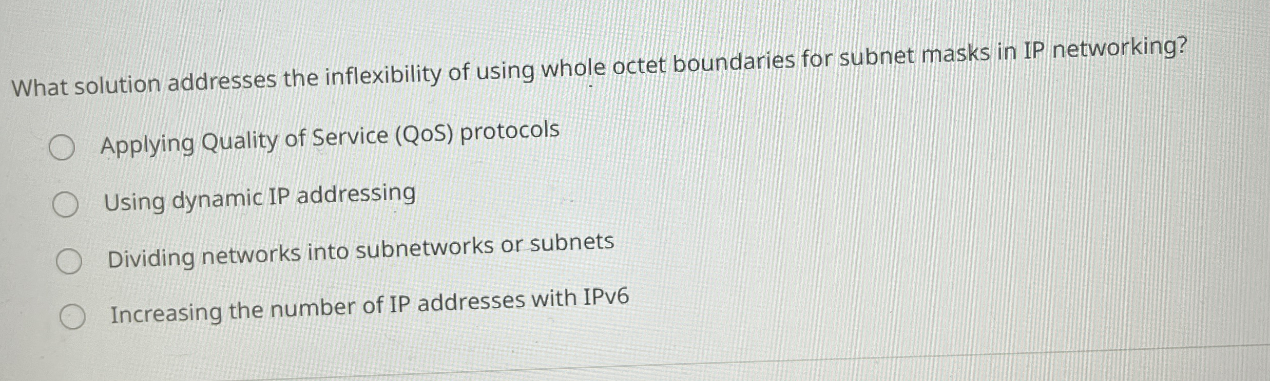 What solution addresses the inflexibility of