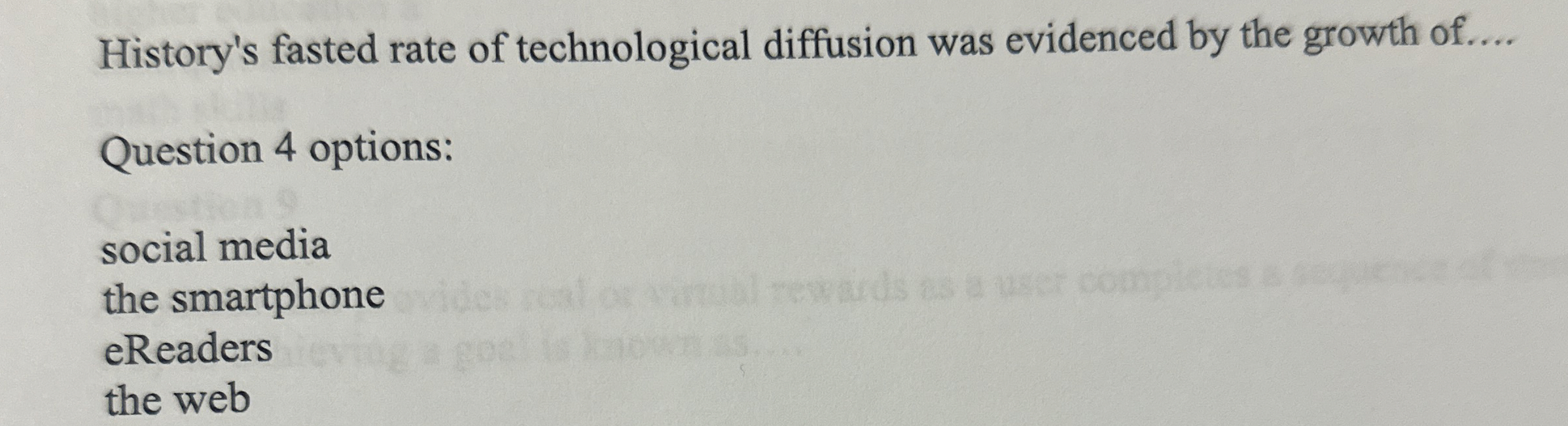 History's fasted rate of technological diffusion