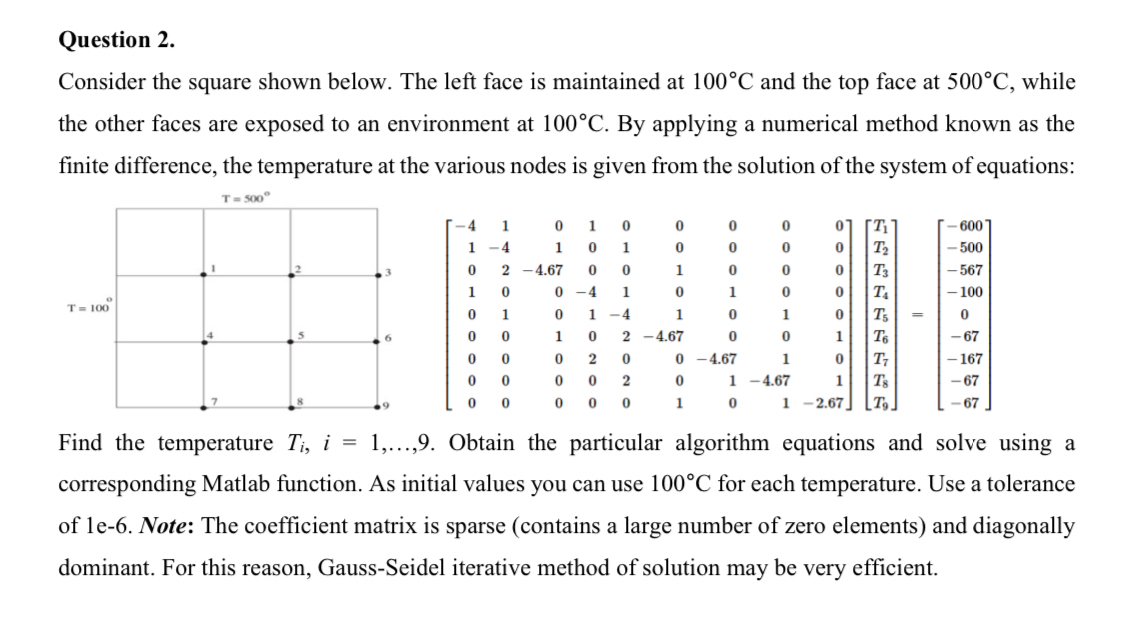 Solve in Matlab using Gauss - Seidel iterative