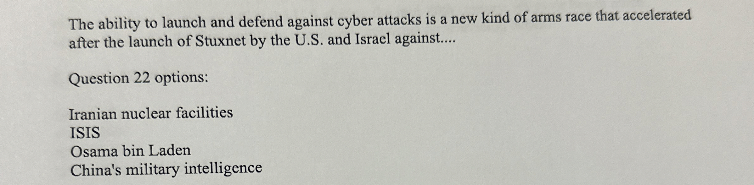 The ability to launch and defend against cyber