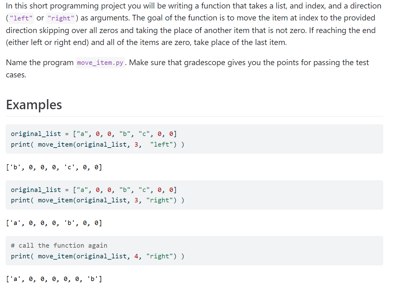 In this short programming project you will be