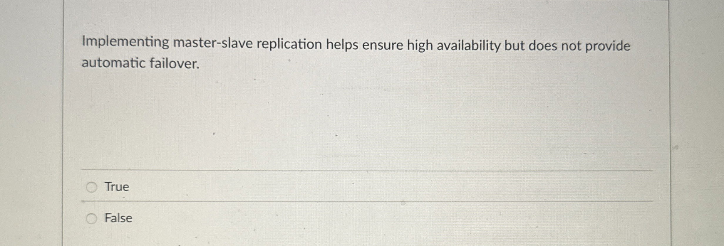 Implementing master - slave replication helps