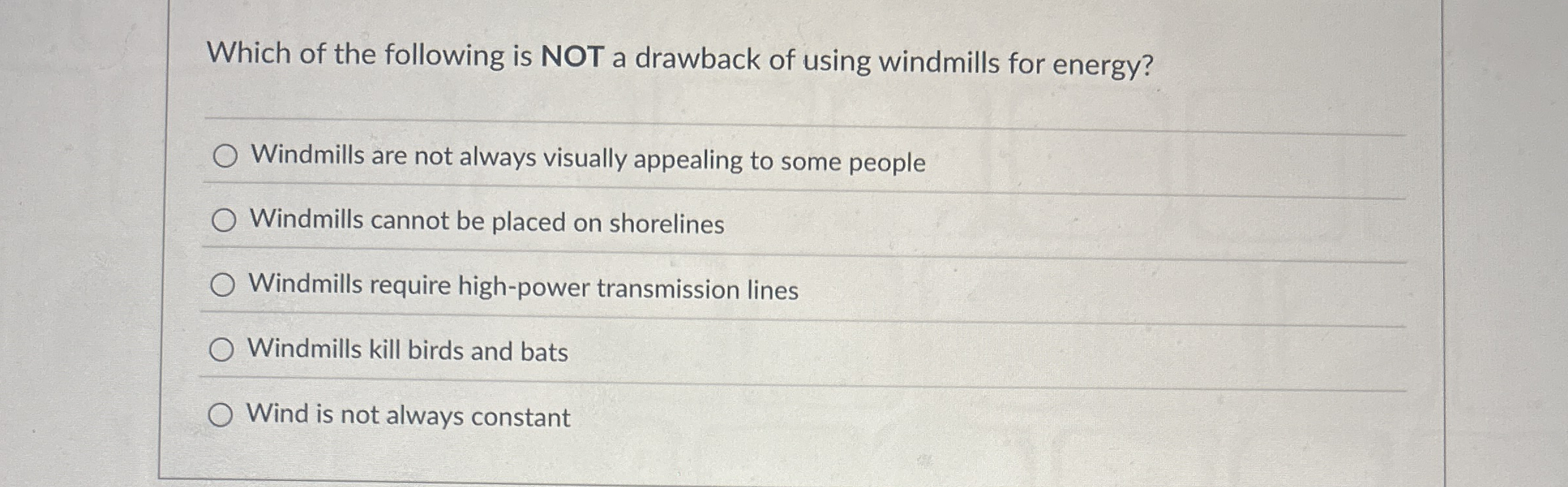 Which of the following is NOT a drawback of using