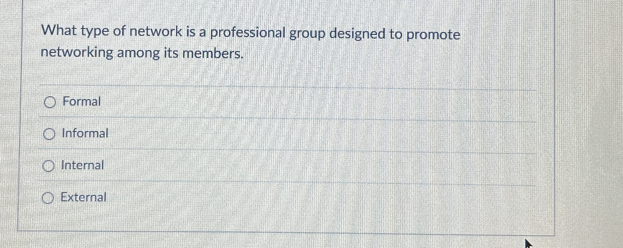 What type of network is a professional group