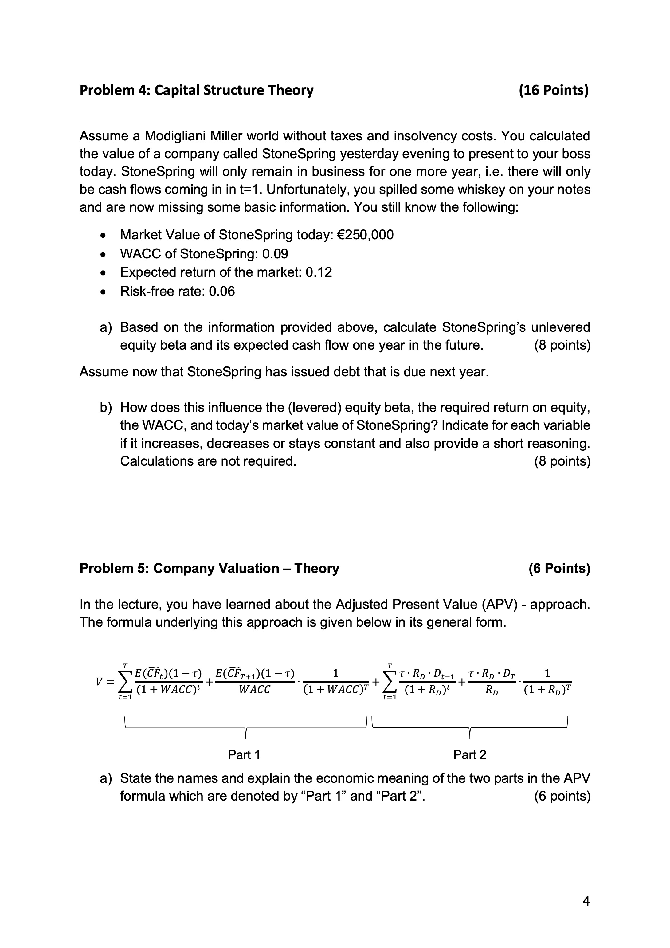 Question 4 b is it everything just constant in