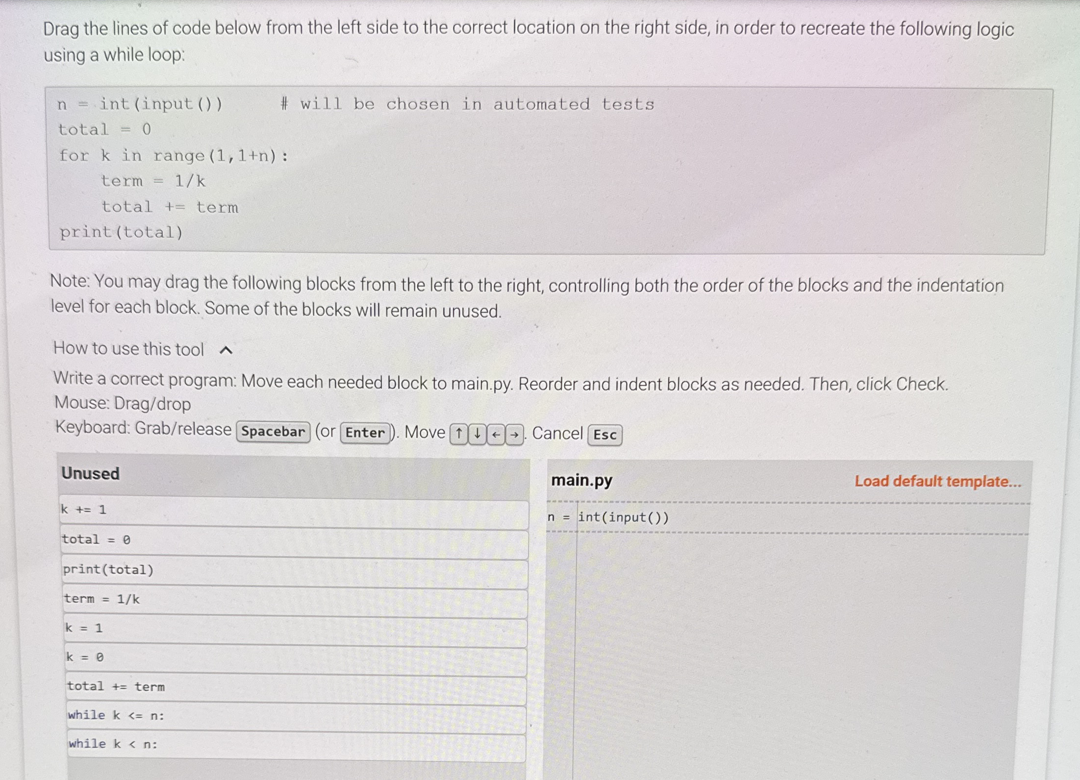 Please answer using Python to solve how to create