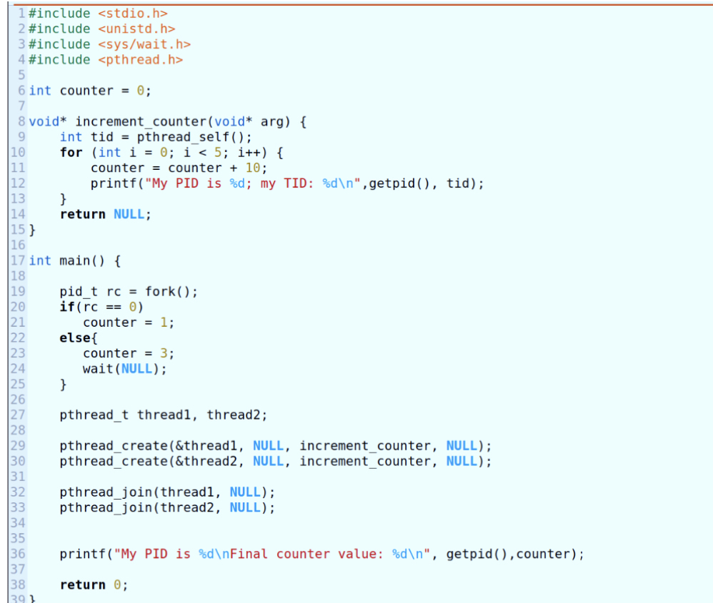 How many threads are created? Explain. Explain