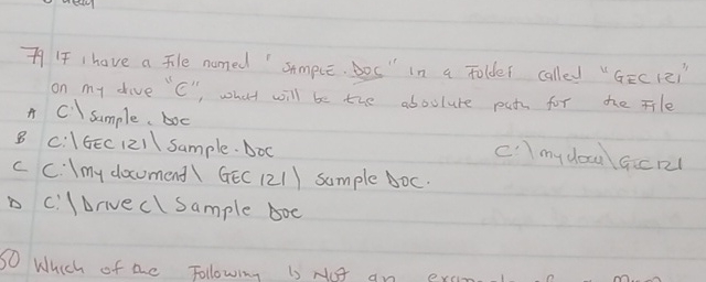 7 9 If i have a file named 'Stmple. Doc