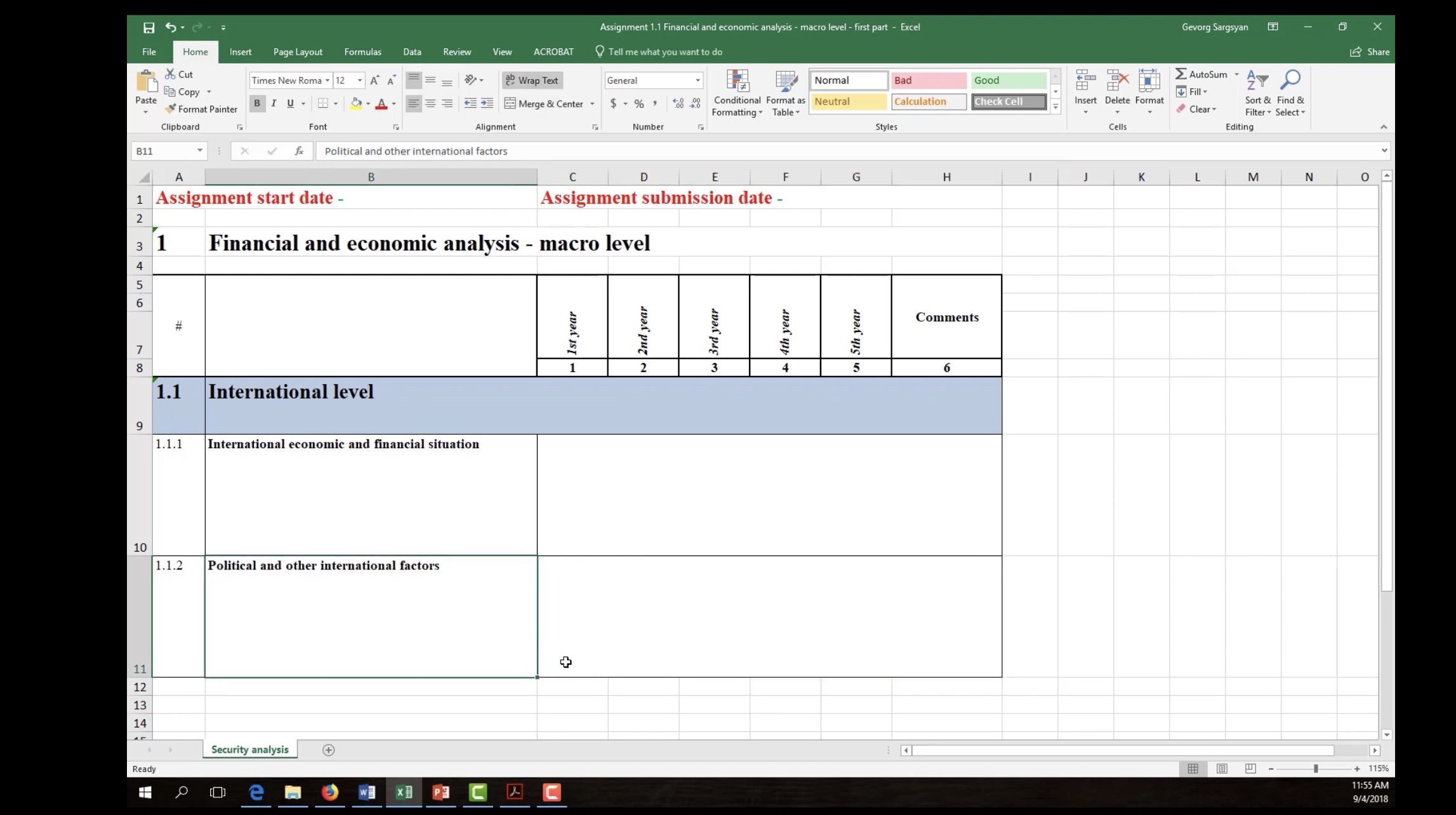 Please make a research and perform a Financial
