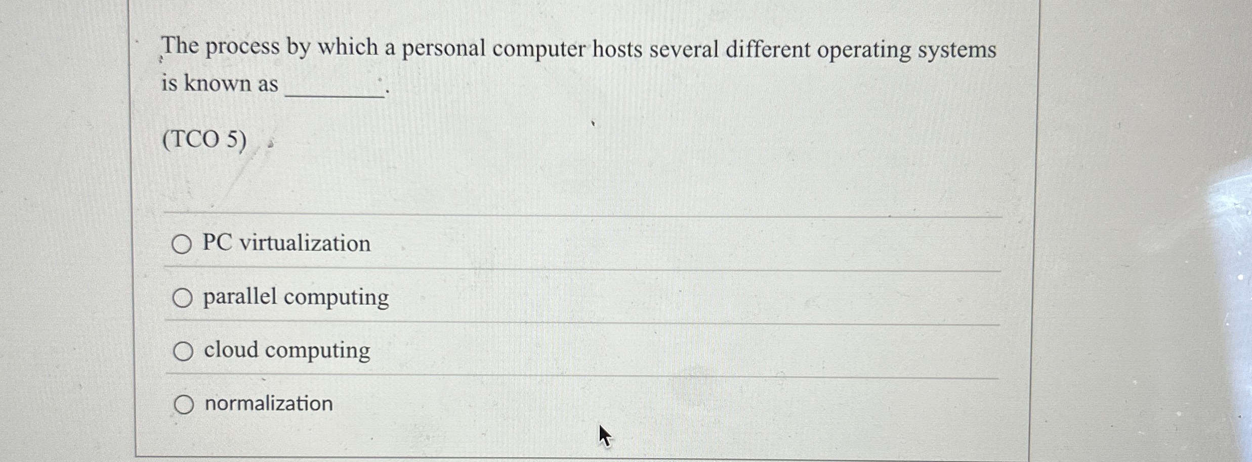The process by which a personal computer hosts