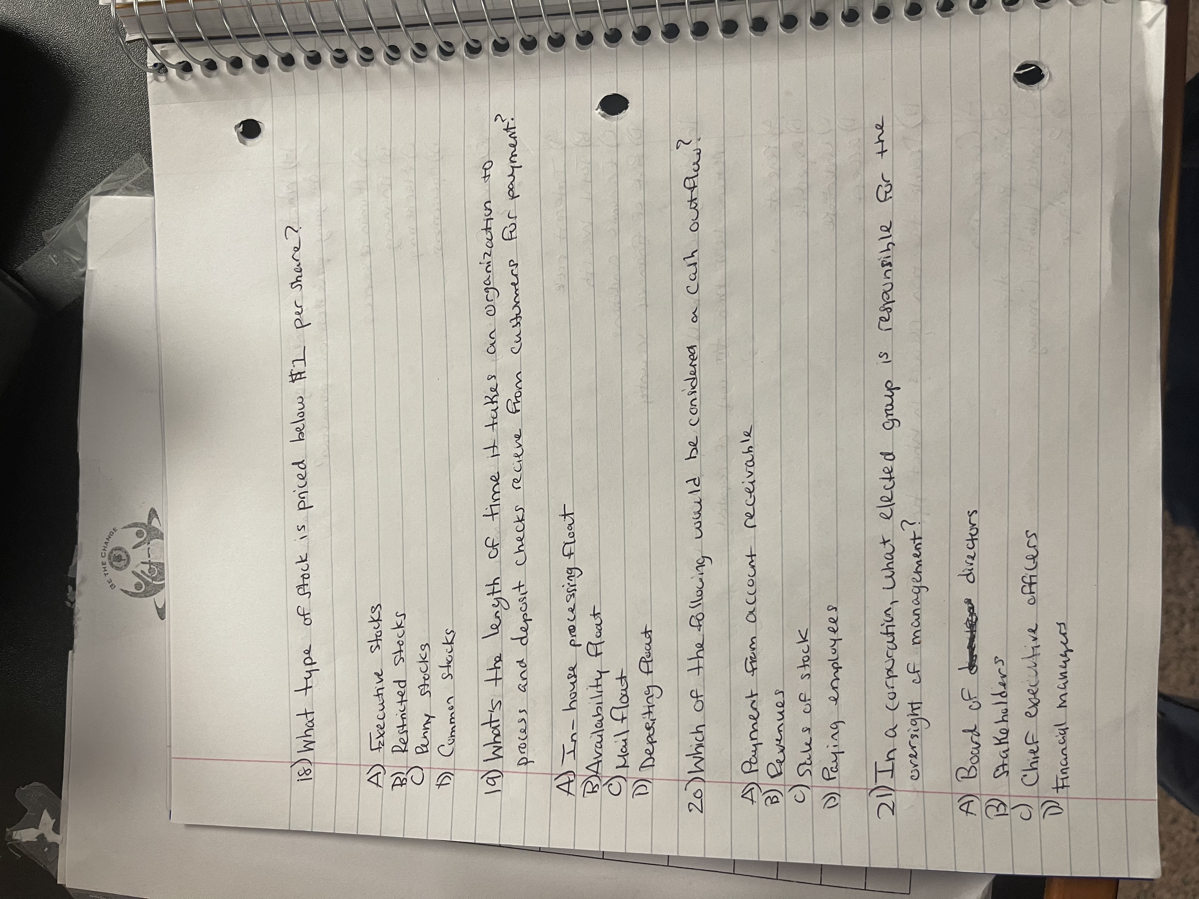 22 ) which account would be considered for