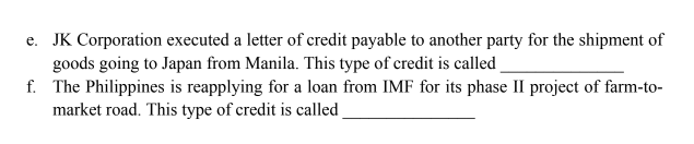 \fe. JK Corporation executed a letter of credit