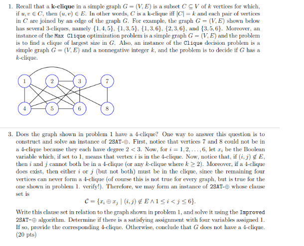 USE PROBLEM 1 GRAPH TO SOLVE NUMBER 3 Does the