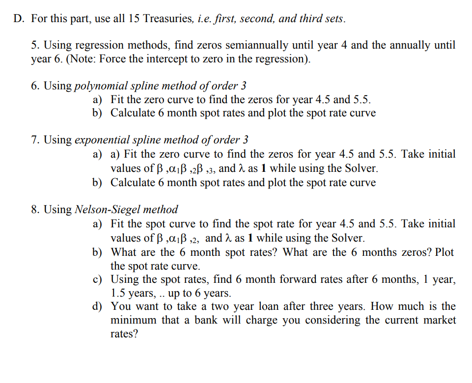 fart 1: You have Treasury bill and bond quotes