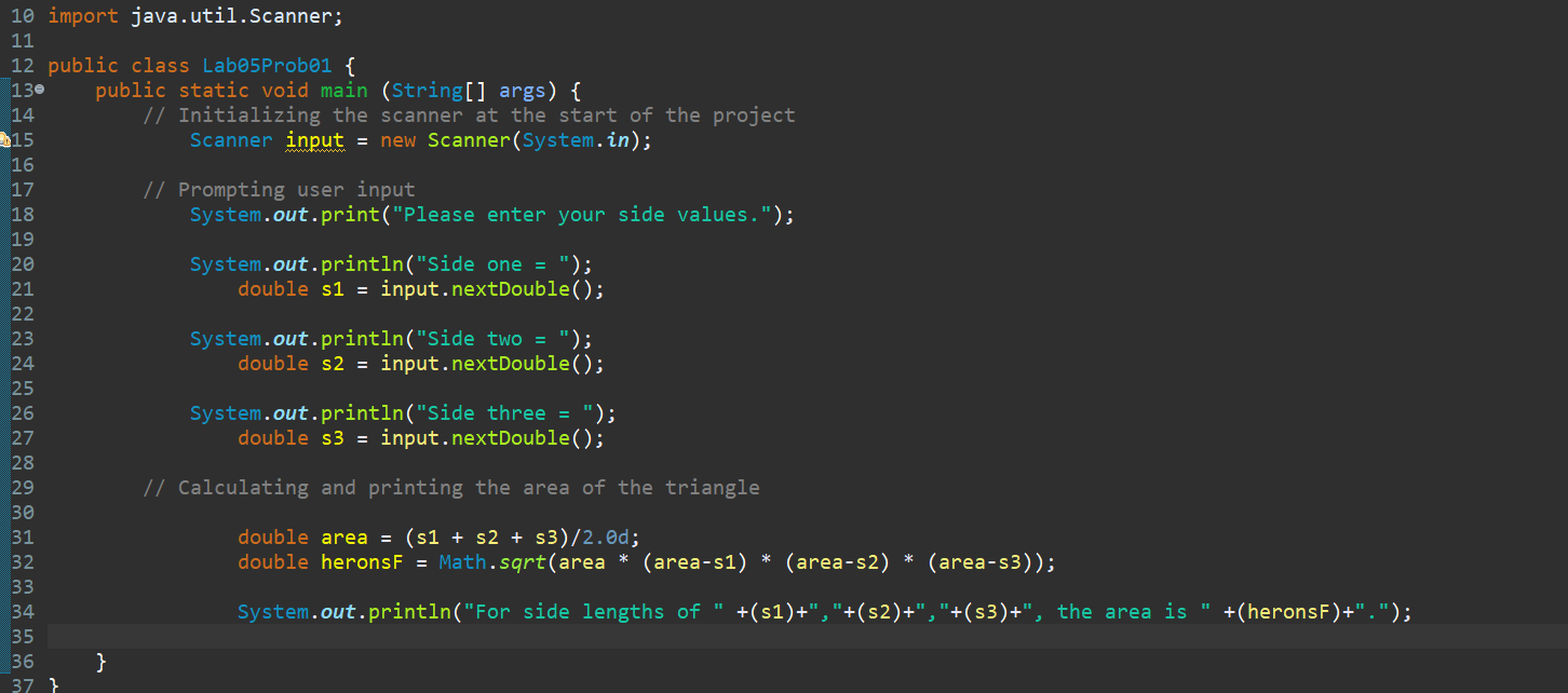 Update Problems 1 to use System.out.printf ( ) to