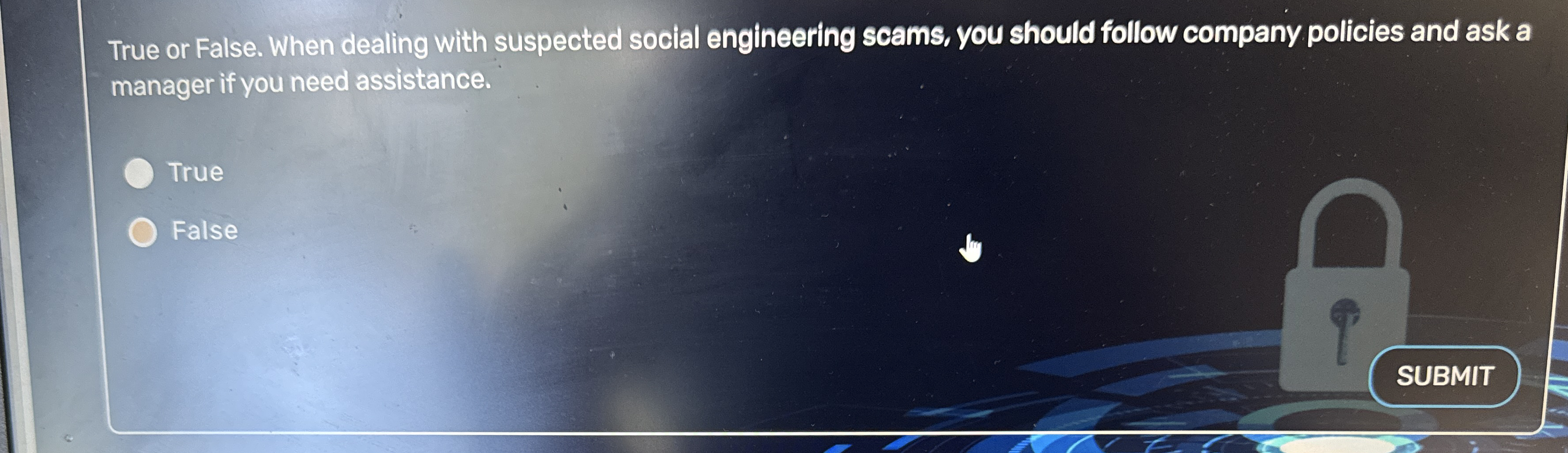 True or False. When dealing with suspected social