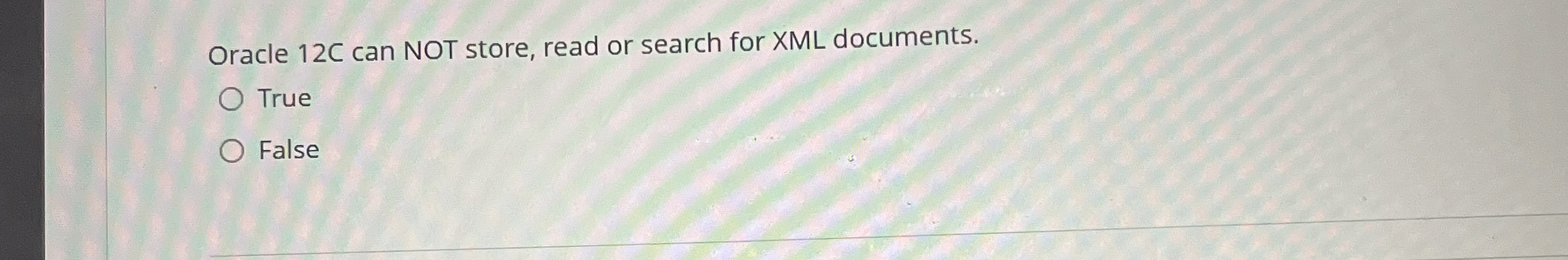 Oracle 1 2 C can NOT store, read or search for