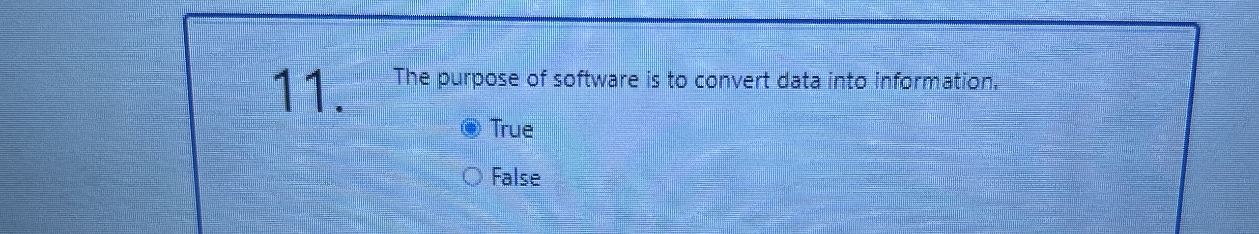 The purpose of software is to convert data into