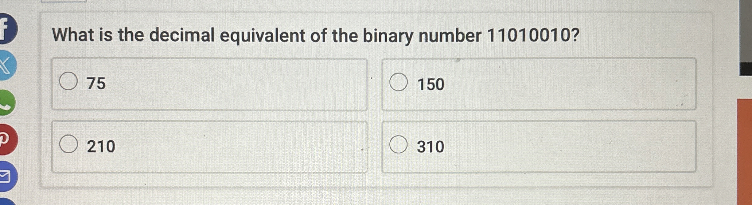 What is the decimal equivalent of the binary