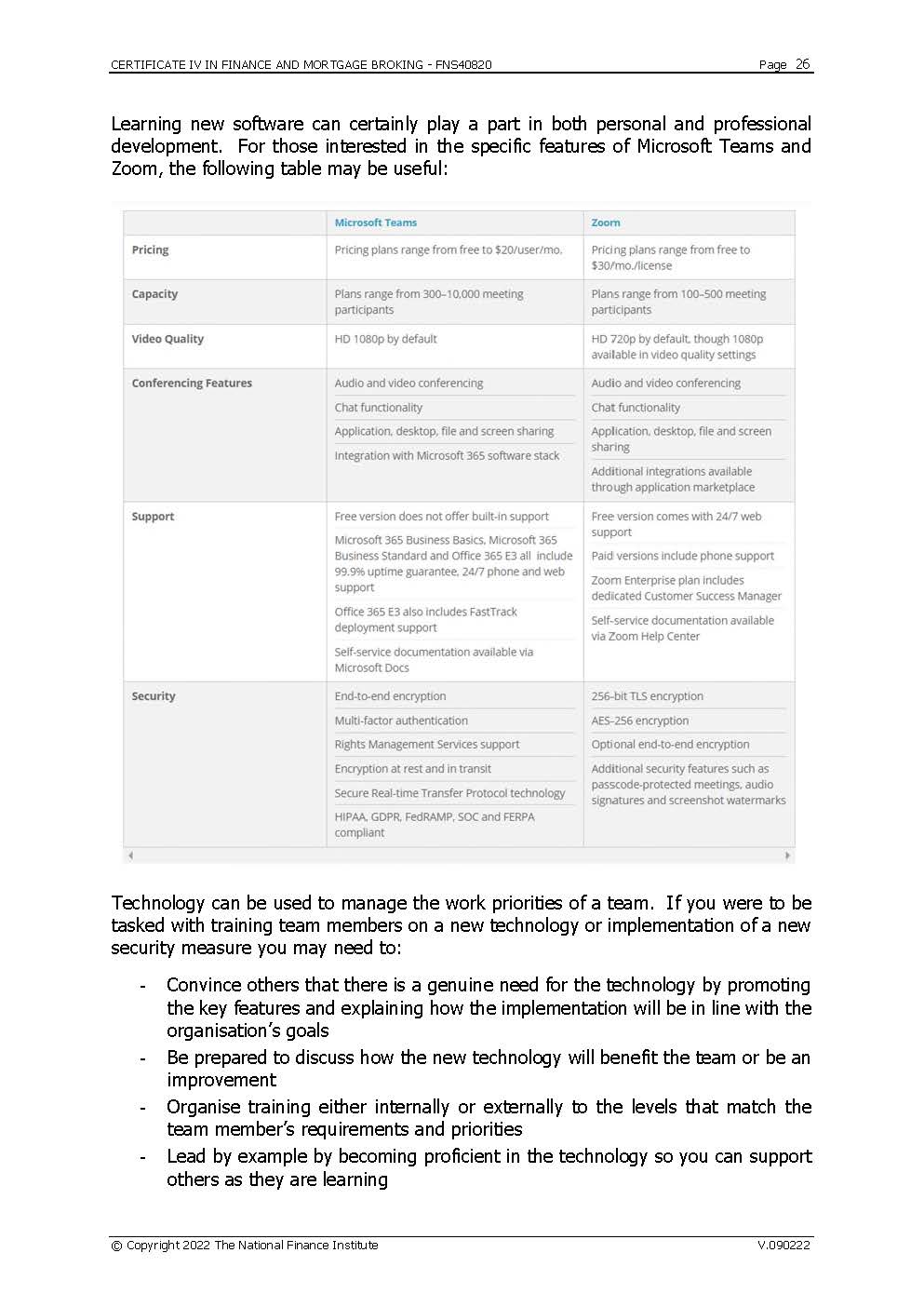 CERTIFICATE IV IN FINANCE AND MORTGAGE BROKING -